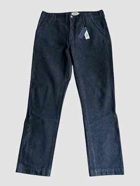 Taylor Stitch The Morse Pant in Rinsed Indigo Twill Blue 34 NWT